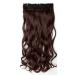 SEGO 61cm Dark Brown Wavy Hair Clip-in Extensions - 120g Real Human Hair 5 Clips for Effortless Styling - Buy Online on GoSupps.com