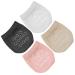 4 pairs of mesh toe socks women-toe socks slide-resistant toe socks breathable half socks for women and girls (black white pink skin colors) Style 2 sorted color