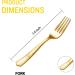 Supernal 400pcs Gold Disposable Forks - Heavy Duty Plastic Silverware for Parties, Weddings, Birthdays, Camping - Pack of 400 Gold Plastic Dessert Forks - Buy Online on GoSupps.com