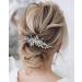 Silver Crystal Bridal Hair Comb - Rhinestone Wedding Headpiece for Women - Buy Online on GoSupps.com