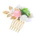 DOITOOL Wedding Hair Comb Women Hair Comb Hair Side Comb Flower Hair Comb Headgear Bride The Flowers