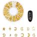 14 Box Nail Decoration Metal Nail Studs 3D Punk Star Moon Triangle Square Rivet Gems Hollow Ocean Heart Patch Nail Diamond - Buy Online on GoSupps.com