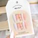 French Tip Press on Nails - Long Pointed Tip Press On Nails with Nail Tips White Petal Glitter Rhinestones Design Glossy white press on nails Acrylic False Nails Cute Artificial Nails - Buy Online on GoSupps.com