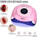 AoxuYLZ 180W UV LED Nail Lamp with 45 Lamp Beads, 4 Timer Settings & LCD Touch Display - Auto Sensor, Professional UV Nail Dryer for Gel Polish - Buy Online on GoSupps.com