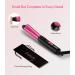 Mini 3/4 Inch Ceramic Curling Iron for Short Hair - Dual Voltage, Infused with Keratin & Argan Oil, Travel Size with Storage Bag - Buy Online on GoSupps.com
