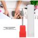 Nail Drill Bit Cone Nail Drill Bit Manicure Drill Bit Cuticle Cone Bit Electric Pedicure Manicure Grinding Head Nail Polishing Tungsten Steel Nail Art Cone Drill Bits for Nails Home Salon(Red label) - Buy Online on GoSupps.com