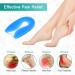 Gel Heel Pillow Cushion | Orthopedic Silicone Caps for Heel Spur & Plantar Fasciitis Relief | Medical Soft Insoles for Unisex - Buy Online on GoSupps.com