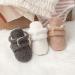 Sonsage Infant Snow Boots - Anti-Skid Sole Ankle Premium Booties for Newborns 0-6 Months - Winter Warm Crib Shoes (Deep Grey) - Buy Online on GoSupps.com