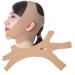 Slimming belt for face breathable slimming units for face V-shaped facial tightening for lifting anti-fold belts (skin color) (XS-M)