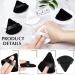 12 Triangle Powder Puffs | Soft Velour Makeup Blenders for Loose Powder & Foundation | Beauty Tools in Black White & Pink - Buy Online on GoSupps.com