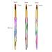 3-Piece Nail Art Brush Set with Light Therapy Pen | DIY Creative Manicure Tools for Stunning Nail Designs - International Shipping Available - Buy Online on GoSupps.com
