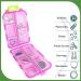 Travel Pill Organizer with 560 Labels - Small 10 Compartment Medicine Box | Essential Travel Kit (Gray - Buy Online on GoSupps.com