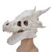 CRBWXONLIFE Dinosaur Mask Moving Jaw Decor Latex Simulation Dinosaur Skull Mask Head Cover Halloween Costume Party Cosplay Mask Party Birthday Halloween