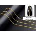 Mezerdoo 1Pcs 3D Punk Gold Silver Nail Art Decal Tips Tiny Line Chain Nail Studs Charming Metal UV Decorations DIY Manicure Design Tools (Chain 08) - Buy Online on GoSupps.com