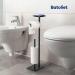 Batoliet Plus Black Standing Toilet Paper Holder with Storage and Reserve | Free Standing Bathroom Toilet Paper Roll Holder Stand - Buy Online on GoSupps.com