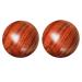 2st solid wood massage ball massage with natural texture handballs train foot massager massage ball hand exercise balls round hand balls wooden massage ball health ball 5.00x5.00cm brown