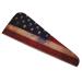 Wood Texture Flag USA Microfiber Hair Towel Wrap for Women 10 Inch X 26 Inch Super Absorbent Hair Turban with Button