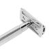 Durable Silver Safety Razor - Non-Slip Double Edge for Travel & Home Use - Buy Online on GoSupps.com
