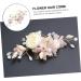 FRCOLOR Bridal Hair Comb French Side Combs Silk Flower Hair Clips Flower Hair Clips for Women Silk Flower Barratte Teasing Combs for Women Pink Comb Silk Cloth Miss Crystal Flower Hanfu - Buy Online on GoSupps.com