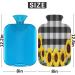 Spring Sunflower Heat Bottle - 2L Black & White Buffalo Print | PVC Warming Bag for Pain Relief & Cold Therapy - Buy Online on GoSupps.com
