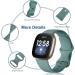 Dirrelo Bands Compatible with Fitbit Sense / Versa 3 / Versa 4 / Sense 2  Soft TPU Sport Strap Band  Replacement Versa 3 4 Sense 2 Wristband for Women Men  4Pack Small  Black Modena Bluegrey Pinegreen Small Black/Modena/Bl - Buy Online on GoSupps.com