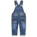 KIDSCOOL SPACE Baby & Little Boys/Girls Water Washed Ripped Denim Overalls 2-3 Years Light Blue - Soft and Stylish - Buy Online on GoSupps.com