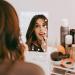 Impressions Touch XL Dimmable LED Makeup Mirror with Bluetooth and 5X Magnification (White) - Buy Online on GoSupps.com