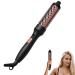 Curling Wand for Long Hair Automatic Hair Curling Iron Thermal Brush Hair Curling Wand crimper hair tool for Women & Girls rizadora para cabello Lasting Curls (1) Black