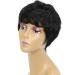 Shop Women's Black Wavy Synthetic Curly Wig - Perfect for 50s 60s 70s & 80s Styles | International Shipping Available - Buy Online on GoSupps.com