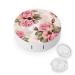Contact Lens Case Rose Floral Portable Travel Contact Lens Box Contact Lens Storage Box