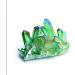 Natural Green Electroplated Vug Crystal Quartz Specimen ElectroplatingCrystal Clusters Decoration Gift Crystal Cluster 50-60g Green - Buy Online on GoSupps.com