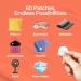 Combo Pack & Breathe Stickers Set for Masks - Natural Essential Oil Aromatherapy Stickers to Refresh Breath for Facial Masks & Pillows 10 Packs-120 Patches - Gya Labs - Buy Online on GoSupps.com