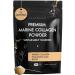 Marine Collagen Powder for Women - Marine Collagen with Hyaluronic Acid Vitamin C Biotin & MSM. Hydrolyzed Collagen Peptides Powder. Backed by 6 Clinical Studies 15 Servings