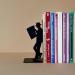 Buy Balvi The Reader Black Metal Bookend - Unique Design for Book Lovers | International Shipping Available - Buy Online on GoSupps.com