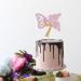 Tenhaisi Pink & Gold 3D Butterfly Flower Sign 7 Cake Topper - Happy 7th Birthday/Anniversary Party Decoration 3D Cake Topper- Girls 7th Birthday Party Supplies - Buy Online on GoSupps.com