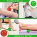 Uraqt Fascia Ball Set - Small Hedgehog Massage Balls for Muscle Tension Relief | Green & Red Knobbed Massage Balls for Feet Back Neck Hands - Buy Online on GoSupps.com