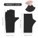 Muranana 2Pairs UV Gloves for Gel Nail Lamp UPF50+ UV Protection Gloves for Manicures Nail Art Skin Care Fingerless Anti UV Glove Protect Hands from UV Light(Black) 2 Pairs Black - Buy Online on GoSupps.com