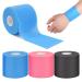 JBM 3 Pieces Foam Athletic Tapes Pre Wrap Tape Athletic Hair Foam Underwrap Sports Tape Prewrap Ankle Wrists Knees Sports (2.4 Inches * 22 Yards Black Pink Blue) 2.4 Inches * 22 Yards Black Pink Blue