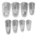 BraceOn STAX Finger Splint Kits - Hand Injury Support Splints  For Mallet Finger and Nail Bed Fingertip Injuries  Durable ABS Plastic Splinting  8 Assorted Size Options  Clear