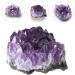 FOMIYES 4 Pcs Natural Crystal Cluster Crystal Ornament Rough Stone Purple Natural Minerals Multifunction - Buy Online on GoSupps.com