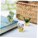 Zerodeko Car Toys 5 Pcs Cactus Decoration Cactus Figurine Vitroleros Para Mini Ornament Steam Cleaner Glass Sculpture Glass Cactus Decor Mini Figurine Crafts Car Glasses Soda Lime Glass - Buy Online on GoSupps.com