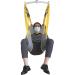 Patient lift toilet carrier large network belt for the shower patient lift lift dress toilet access premium-cushioned strap with headrest for older and disabled patients 20 yellow (m)