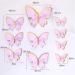 22PCS Pink Butterfly Cupcake Toppers & 1 Gold Happy Birthday Cake Topper Set - Ideal for Girls, Women, Weddings - Party Food Decor Supplies - Buy Online on GoSupps.com
