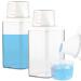 Washing Powder Storage Detergent Dispenser Laundry Powder Storage Dosing Ball Liquid Detergent Laundry Detergent Storage Washing Powder Dispenser Laundry Detergent Dispenser (2 1100ml) 1100ml 2