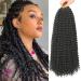 Passion twist hair 7 packs 18-inch water wave hair for long Bohemian hair lichen from hair yddm passion twist crochet hair extensions (2# 7Pack-18inch) 2# 18inch (7 Pack)