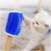 Bobozhong Cat Brush Set - 2 Large Self-Grooming Corner Brushes for Cats | Includes Catnip & Screws for Itching Massage (Blue) - Buy Online on GoSupps.com