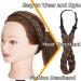 Buy Silk-Co Women's 5-Strand Blond Hair Band - Vintage Elastic Braided Headband for Weddings | Hair Tie & Braids Extensions in Medium Brown & Dark Blonde - Buy Online on GoSupps.com