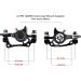 BUCKLOS MTB Hydraulic Disc Brakes Set for Mountain Bike - Front Left 800mm, Rear Right 1500mm | Aluminum Alloy Levers with Calipers/PM/IS Adapter | Ideal for eBike/Fat Bikes - Buy Online on GoSupps.com