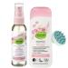 Alverde Alverde 7-in-1 Express Leave-In Spray (2 x 75ml) + Shine Shampoo with Rose Petal Water and Plant Proteins (200ml) + Bonus Scalp Massage Brush