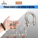SMTUNG 304 Stainless Steel Bow Shape Load Shackle for Camping  Hiking and Other Outdoor Sports 4mm 6mm 8mm 10mm 14mm 5/16"(8mm)-4pcs - Buy Online on GoSupps.com